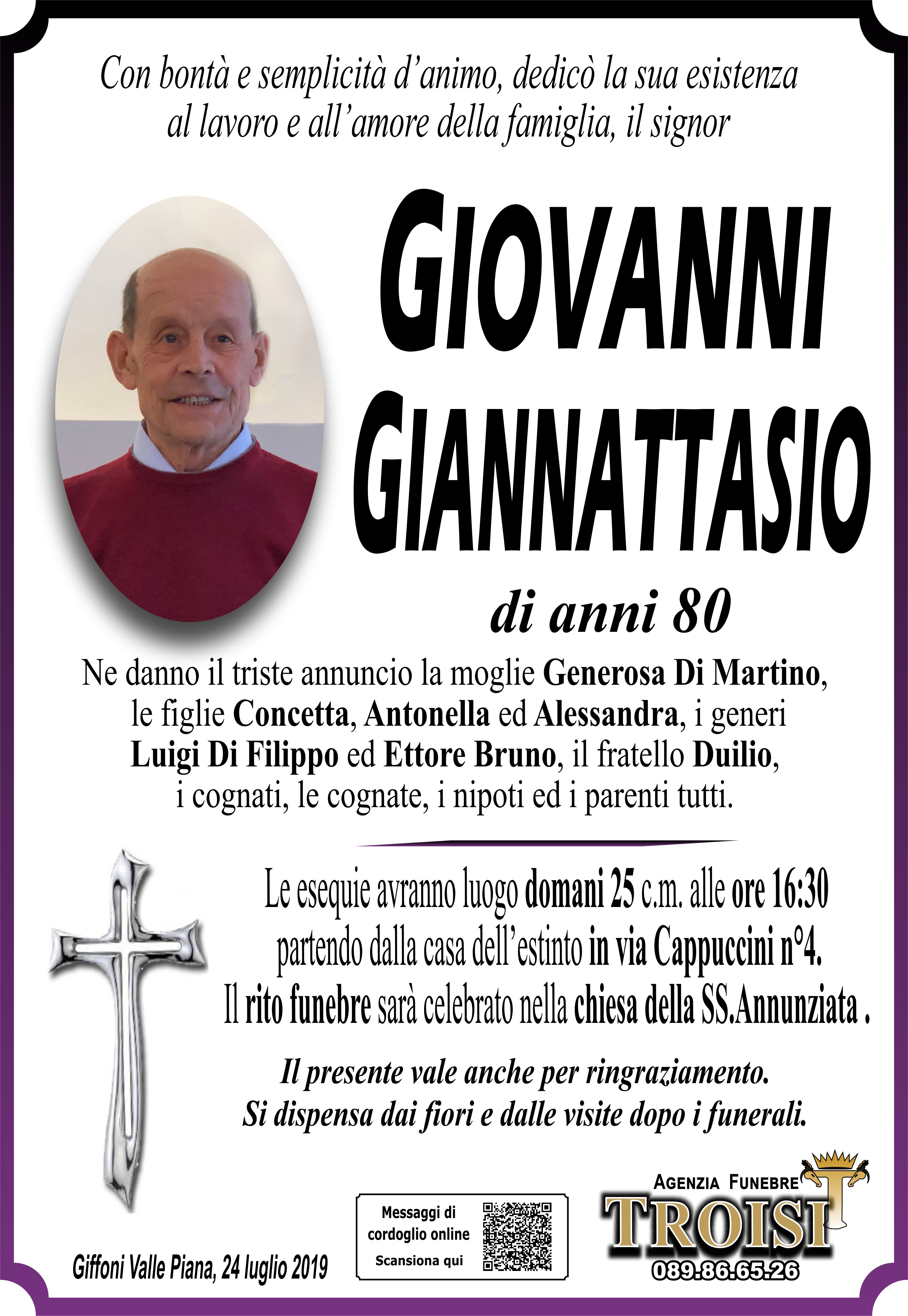 GIOVANNI GIANNATTASIO