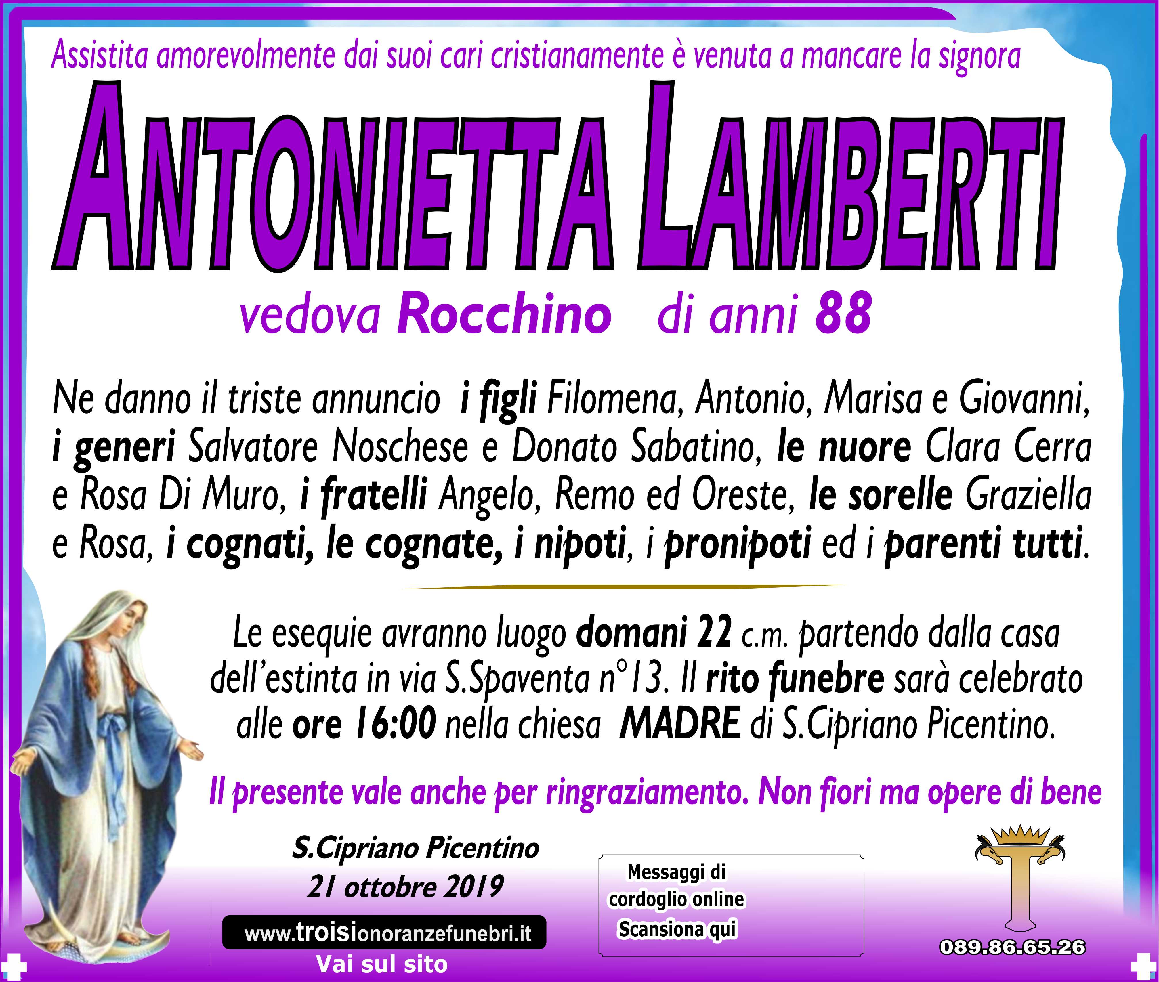 ANTONIETTA LAMBERTI