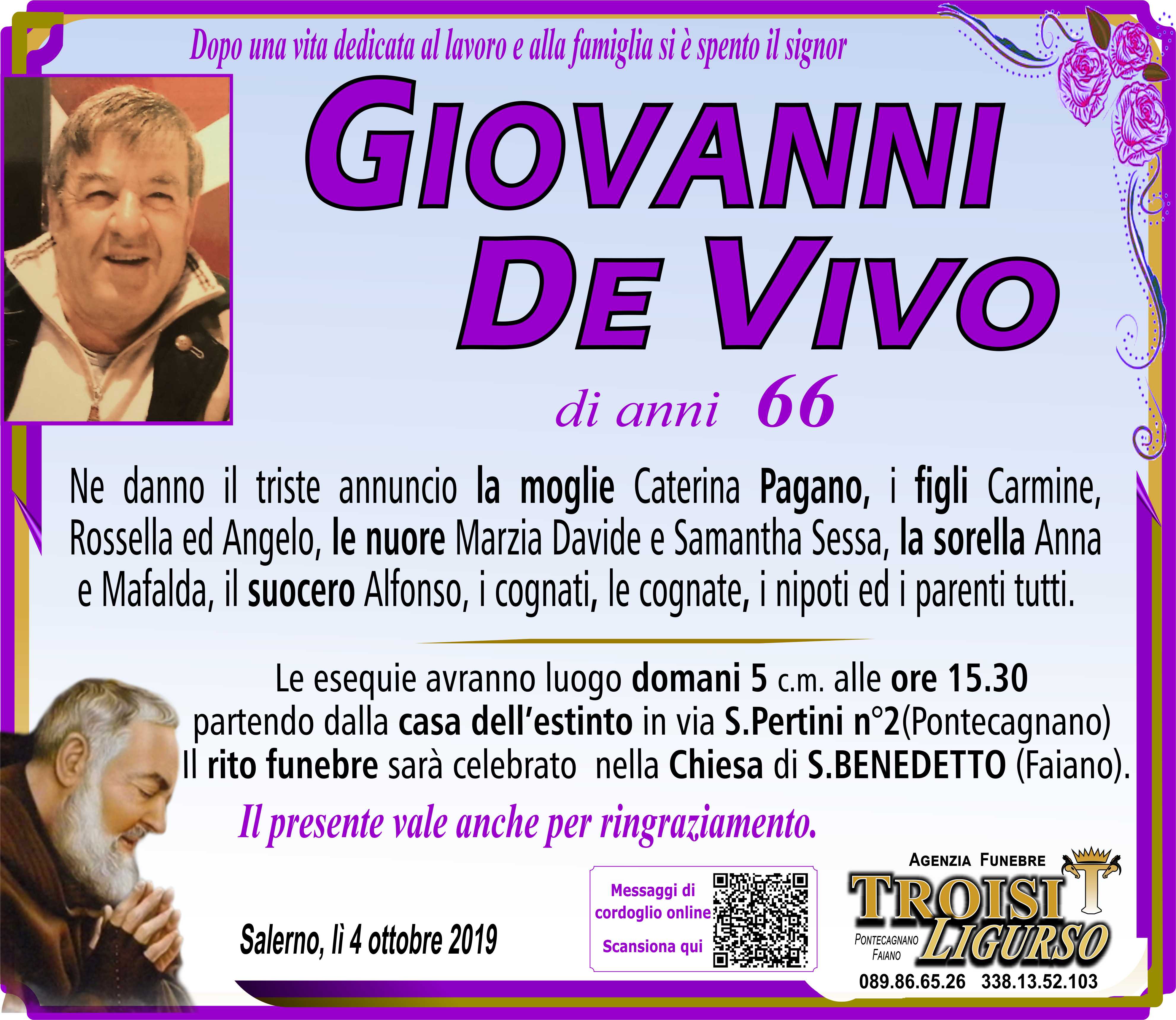 GIOVANNI DE VIVO