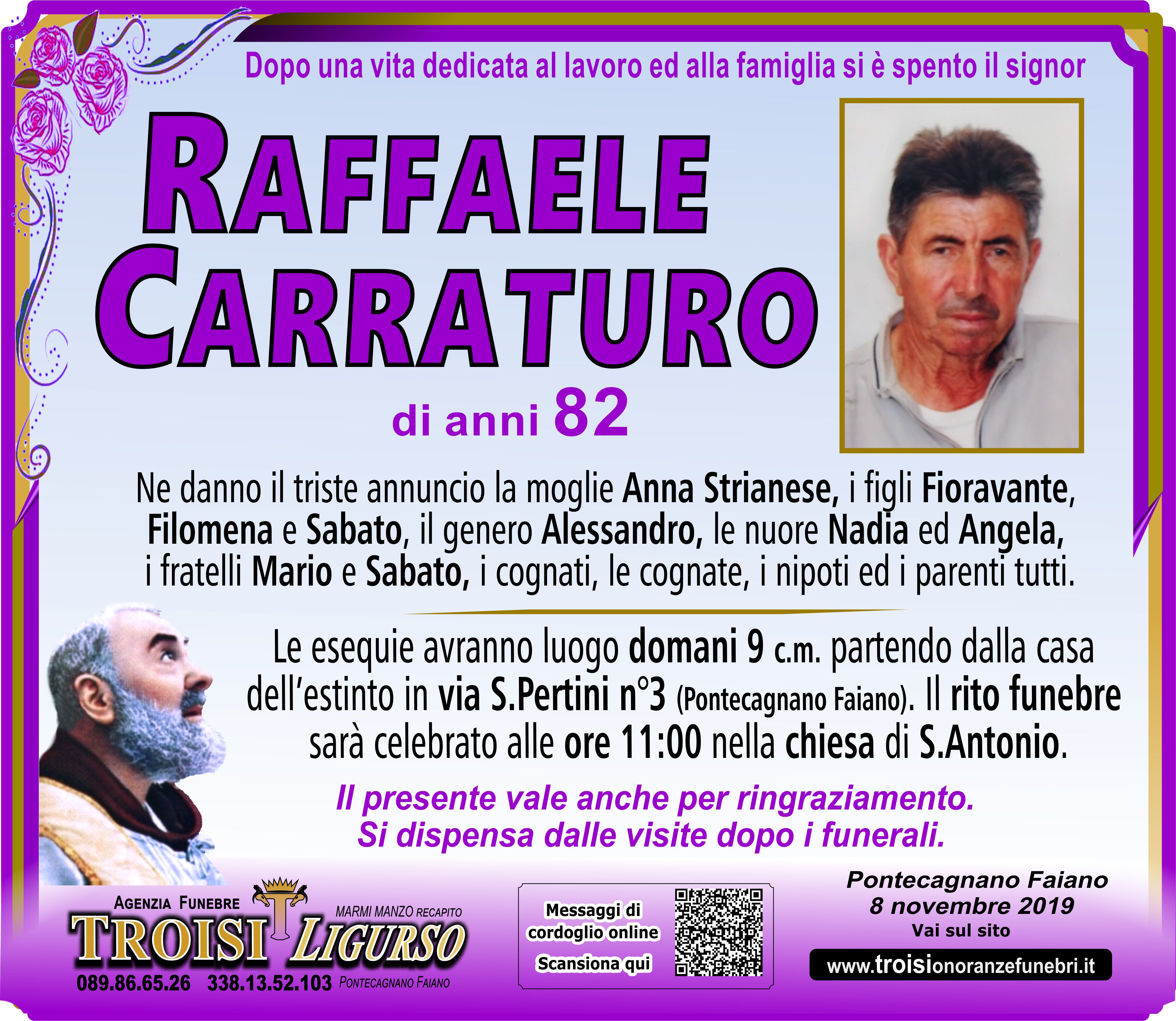 RAFFAELE CARRATURO