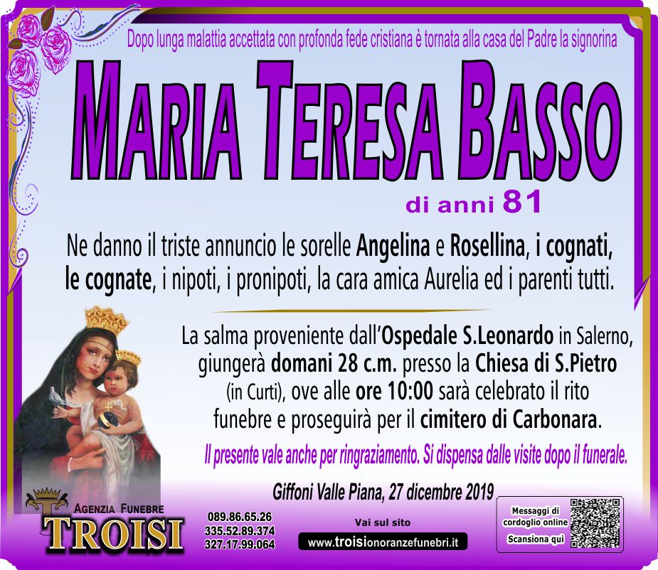 MARIA TERESA BASSO