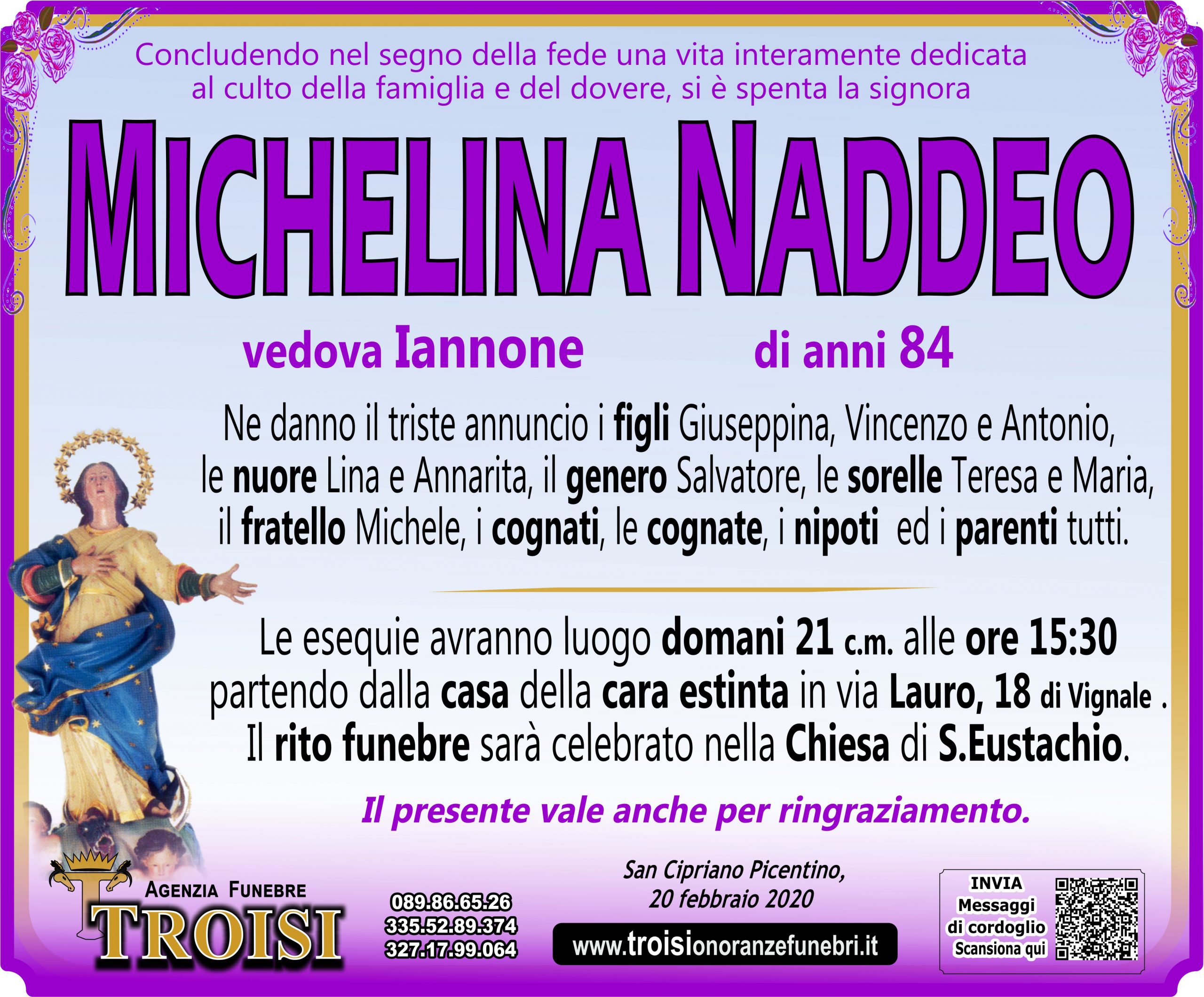 MICHELINA NADDEO