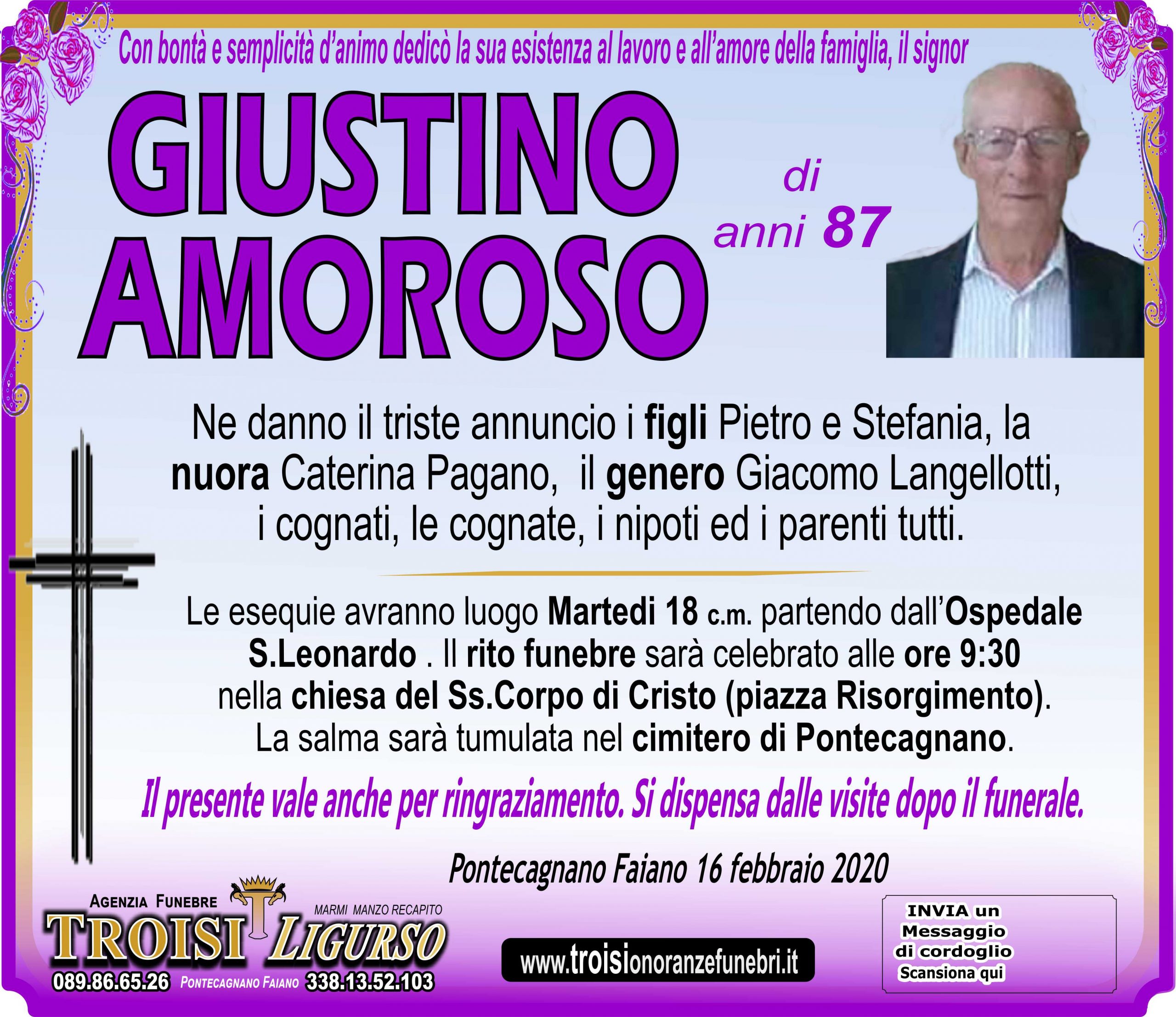 GIUSTINO AMOROSO