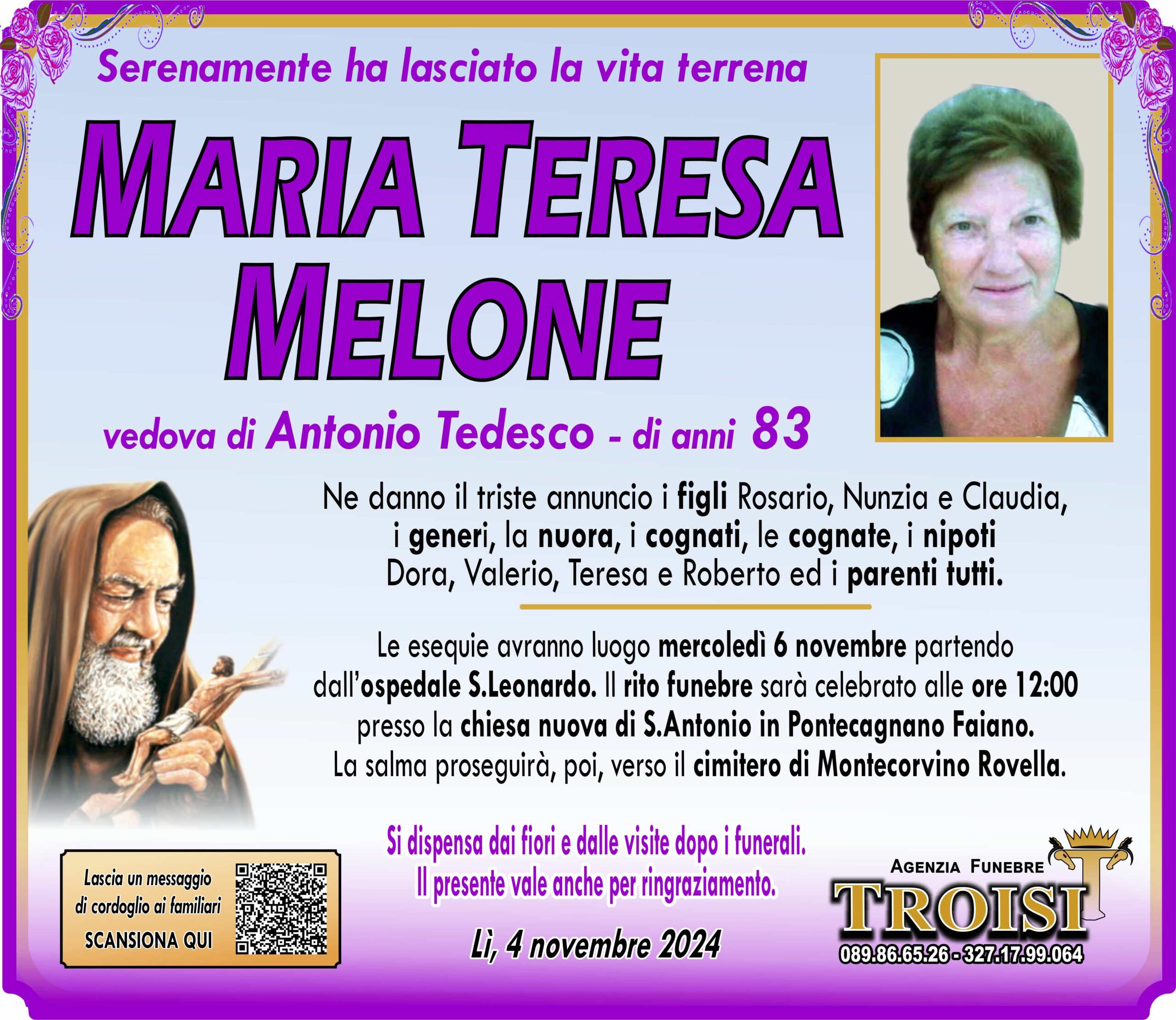 MARIA TERESA MELONE